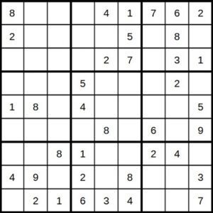 Example of a Sudoku puzzle